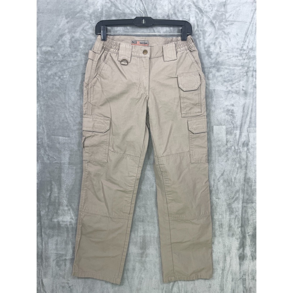 5.11 Tactical Cargo‎ Pants Womens 2 Regular  Beige Pockets Workwear 29" Inseam